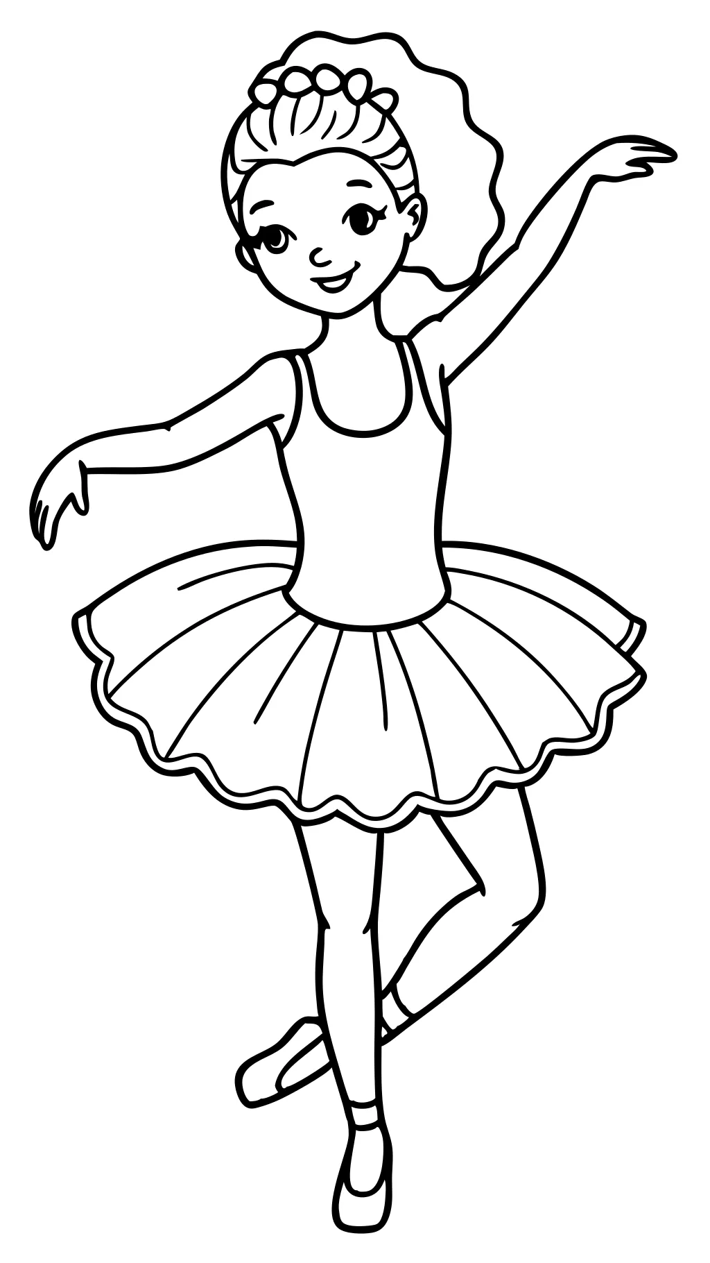 coloriages de ballerine gratuits